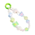 thumbnail image 4 of Milageto Beaded Key Bracelet Creative Hanging Ornament Car Keychain Holder Girls Kids Blue Green, 4 of 8