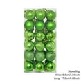 thumbnail image 2 of 36Pcs Christmas Balls Ornaments, 1.18" Shatterproof Plastic Balls for Xmas Trees, Party & Home Decor, Hanging Tree Ball Ornaments for Christmas with 5 Styles (Glossy/Matte/Prismatic/Glitter/Disco), 2 of 3