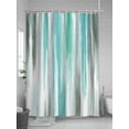 thumbnail image 5 of Shower Curtain Teal Grey Bathroom Curtains with Hooks, Waterproof Fabric Abstract Art Texture Bath Shower Curtains Set for Bathroom Bathtubs Decor 72x72 Inch, 5 of 8