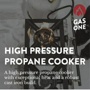 GasOne High Pressure Double Propane Burner for Outdoor Cooking, Camping, Tailgating, Seafood Boil, Home Brewing