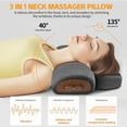 thumbnail image 3 of Callixe Thera Pillow, 3-In-1 Callixe Thera Pillow Massage Neck Hump with Heat & Gentle Traction,Relaxing Neck & Shoulder Support with Vibration Massage, Ergonomic Cervical Neck Memory Foam Pillow, 3 of 8