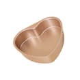 thumbnail image 4 of Heart Shape Removable Base Cake Pan Carbon Steel Construction Even Heat Distribution For Baking Lover, 4 of 8