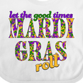 thumbnail image 4 of Inktastic Mardi Gras Let the Good Times Roll Boys or Girls Baby Bib, 4 of 4