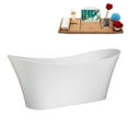 thumbnail image 3 of 67" Streamline B-320-93-BGL Soaking Freestanding Tub and Tray With Internal Drain in Brushed Gold, 3 of 10