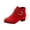 Red, variant on NOKIO Girl Fashion Boots Kids Ankle Boots Low heel Suede Short Booties Winter Warm Snow Boots Anti-Slip Outdoor Shoes for Little Kids/Big Kids Children's Casual Shoes Children'S Warm Suede Booties