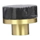 thumbnail image 3 of Tirador de cajón de mármol y latón, herraje para muebles, pomo elegante de 3,05 cm Negro, 3 of 9