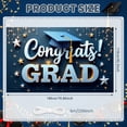 thumbnail image 2 of Pink Theme Graduation Banner Graduation Cap Design Congrats Display Pink Balloons Gold Stars Grad Backdrop for Graduation Party College Graduation Graduation Photo Shoot, 2 of 9