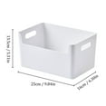 thumbnail image 3 of Piwvid Pantry Organization And Storage Baskets, Open Storage Box Under Sink Organizers, Kitchen Cabinet and Pantry Storage Organizer Bin - two cut-out handles that make, 3 of 9