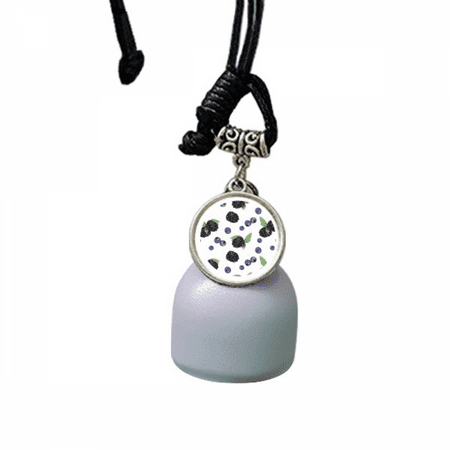 

Blueberry Fruit Watercolor Illustration Pattern Wind Chimes Bell Car Pendant