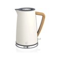 thumbnail image 2 of YONGSTYLE Nordic Rapid Boil Jug Kettle, Wood Effect Handle, Soft Touch Housing and Matte Finish, 1.7 Litre, Cotton White, 2 of 3