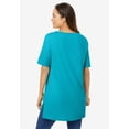 thumbnail image 2 of Woman Within Plus Size Perfect Short-Sleeve Boatneck Tunic, 2 of 6