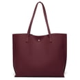 thumbnail image 5 of Dreubea Bolso de hombro de piel sintética suave para mujer, bolso de mano con borlas de gran capacidad, 5 of 5