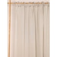 thumbnail image 4 of The Art Box Solid Linen Curtains 36 Inches Long 2 Pack, Textured Gauze Linen Curtain Drapes Tie Top Curtain Panels for Bedroom/Living Room/Sliding Door Farmhouse Decor, 35"w x 36"l in, Stark White, 4 of 9