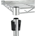 thumbnail image 3 of Simple Deluxe Heavy Duty 5-Tier Wire Shelving Unit with Wheels, Adjustable Steel Storage Rack, 1750 lb Capacity, Chrome, 36"x 18"x 71", 3 of 7
