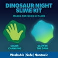 thumbnail image 3 of Elmer’s Glue Slime Kit, Dinosaur Night, Makes Color Changing and Glow in the Dark Slime, Includes Liquid Glue and Slime Activator, 4 Count, 3 of 9