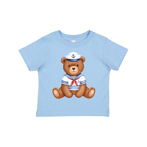 Inktastic Adorable Sailor Bear Nautical Theme Boys or Girls Toddler T-Shirt
