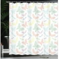 thumbnail image 4 of Ambesonne Animal Shower Curtain, Butterfly Dragonfly, 69"Wx75"L, Multicolor, 4 of 5