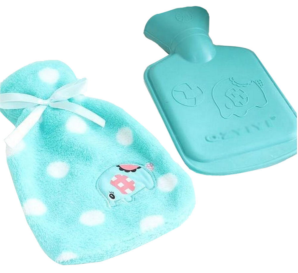 Lovely Elephant Hot Water Bottle With Cover Hand Warmer-Green - Walmart ...
