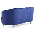 thumbnail image 4 of Jewel 71 in. W Flared Arm Polyester Straight Sofa in Blue, 4 of 5