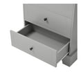 thumbnail image 5 of Bensa Modern Double Door Storage Cabinet with Drawers and Adjustable Shelves, Grey, 5 of 13