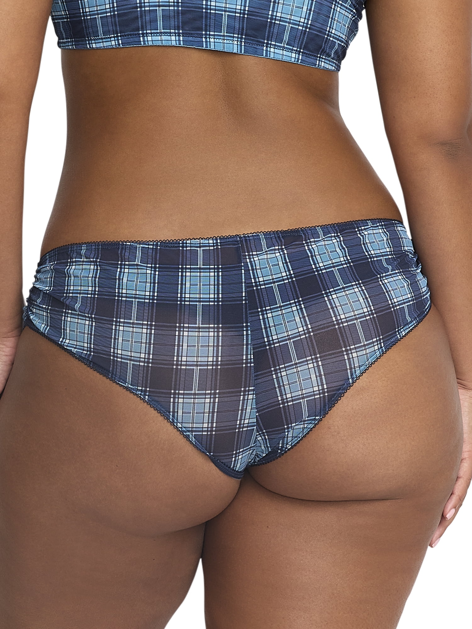 Mills by Millie Bobby Brown Women's Runched Mesh Hipster Panties, 3-Pack, Sizes XS-XXXL