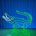 thumbnail image 3 of Handmadetneonsign Crocodile Neon Light | Gator Neon Light | Alligator Neon Light | Croc LED Light perfect for Bar, Wall Décor, 3 of 5