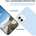 thumbnail image 6 of iPhone 12 Case, iPhone 12 Pro Case Liquid Silicone Gel Rubber Slim Soft Anti-Scratch Microfiber Lining Full Body Shockproof Protective Phone Cover for iPhone 12/12 Pro 6.1", Light Blue, 6 of 15