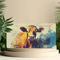 thumbnail image 6 of 1 Pcs 2D Flat License Plate Covers & Frames, Cow For Decorative Front, Waterproof For Decoration Aluminum License Plate Covers & Frames Cover For Men Women, 12" X 6", 6 of 7