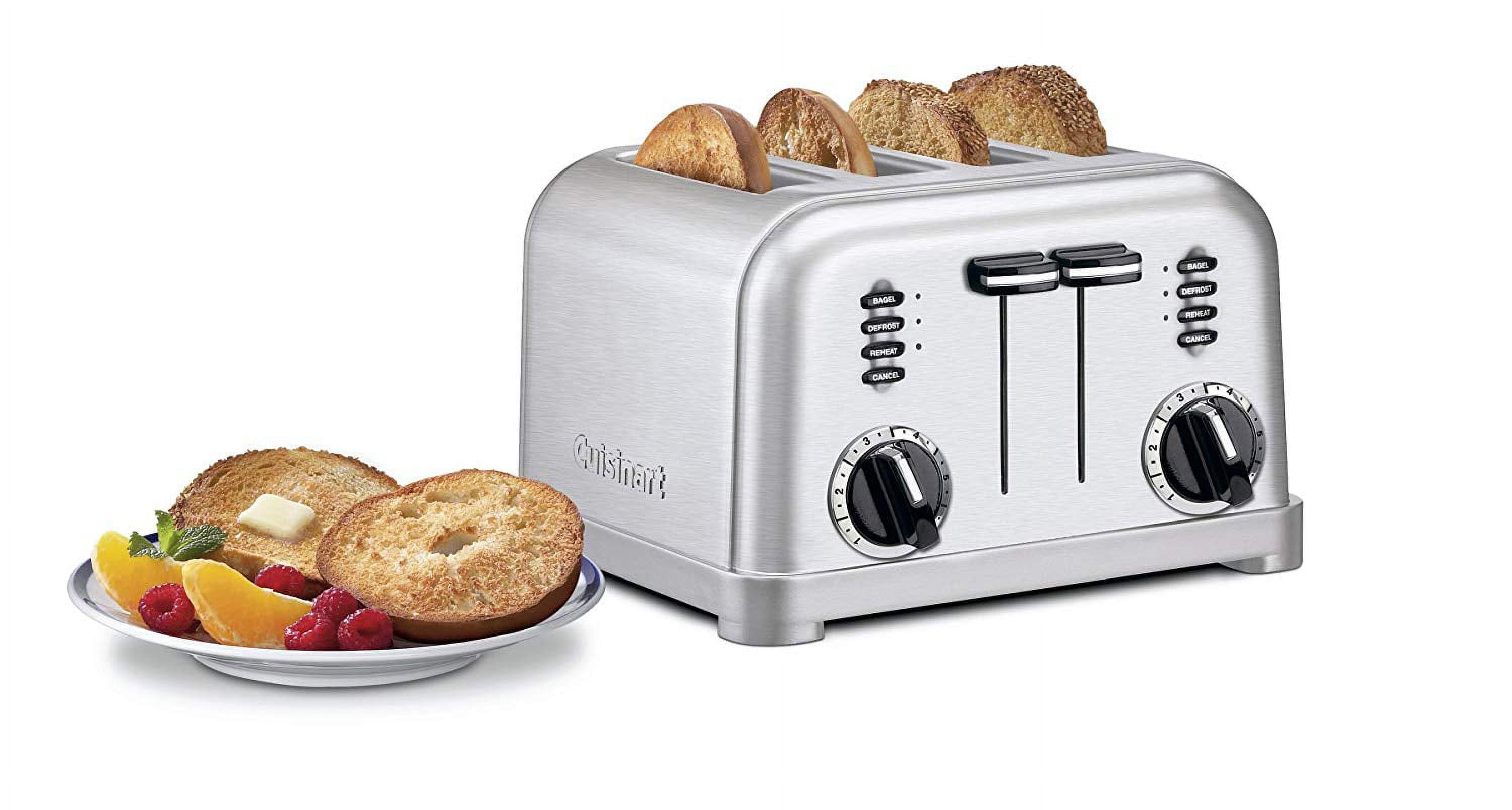 Cooks 4-Slice Stainless Steel Toaster 22305/22305C, Color