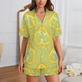 thumbnail image 2 of Sdmnsg-T Pajama Sets for Womens Tropical Plants Summer Summer Short Sleeve Shirts And Pants Set, 2 of 8