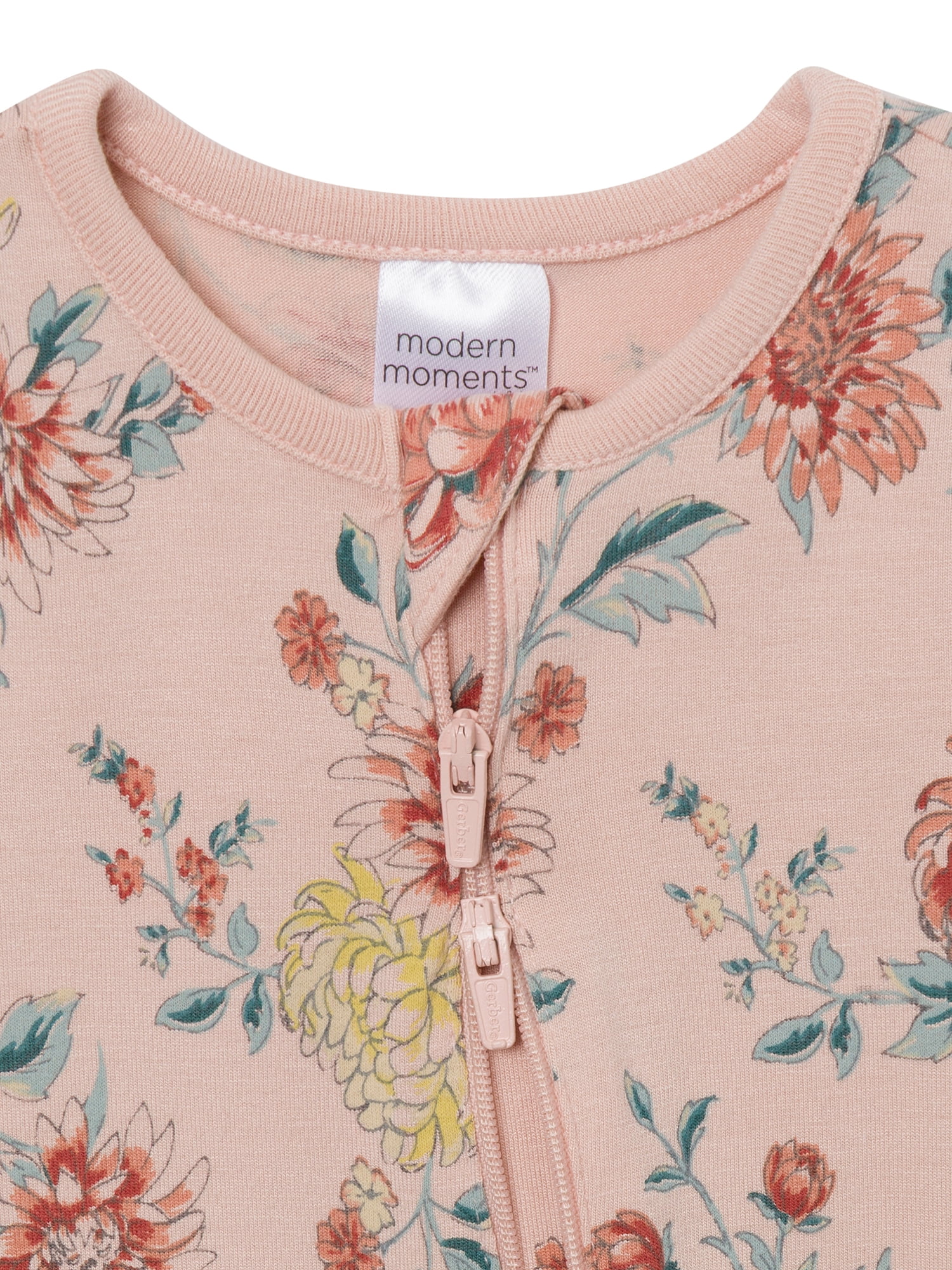 Modern Moments by Gerber Neutral Two-Way Zip Viscose Coverall, Sizes Newborn - 24 Months
