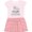 Pink With Stripes, variant on Inktastic A Little Bit of Heaven Sent Down to Earth Cute Elephants Girls Toddler Dress