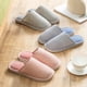thumbnail image 3 of Pantuflas de algodón para primavera y otoño e invierno para mujer, para interior del hogar, antideslizantes, cálidas, para parejas, de felpa, para hombre y mujer, 3 of 6