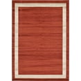 thumbnail image 1 of Unique Loom Del Mar Collection Contemporary Transitional Area Rug, 8' x 11', Terracotta/Ivory, 1 of 10