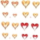 thumbnail image 5 of Naiovety 1 Juego de decoraciones de corazón, adorno colgante romántico, colgante de escena de corazones estéreo único Simple, suministros para Kits de decoración para fiestas Rojo Naiovety HA059997-04, 5 of 6