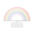 thumbnail image 4 of Isaac Jacobs 6.5 x 8.65 LED Neon Rainbow Tabletop Lamp, White Base; Battery Powered Batteries Not Included, 4 of 4
