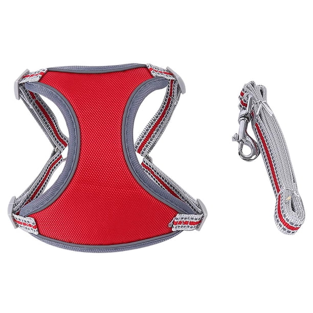 Arnés De Seguridad Ajustable Para Mascotas, Tamaño M, Con Correa, Color Puro, Reflectante, Transpirable, Acolchado, Correa Para Perros, Arnés Para El Pecho, Chaleco Para Perros Pequeños Y Medianos Eigraketly PT001692-04