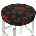 thumbnail image 3 of Haiem Roses Cushion Round Bar Chair Seat Cover Bar Chair Cushion Covers Elastic Washable Bar Chair Cover,Protects from Scratches and Stains-12 inch, 3 of 7