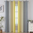 thumbnail image 2 of Cortinas Estelar Textiler 107x213 cm Amarillo Gris Opacas, 2 of 9