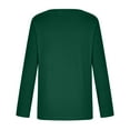 thumbnail image 7 of Elainilye Fashion Women's Undershirt Fall Stretch Slim Fitted Undershirt Long Sleeve Shirt Solid Bottoming Shirt Blouse Tops,Green, 7 of 7