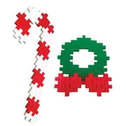 Plus-Plus: Open Play Tube - Holiday Mix - 240 Pieces - Festive Colors, Construction Building STEM Toy, Interlocking Mini Puzzle Blocks, Kids Age 5+