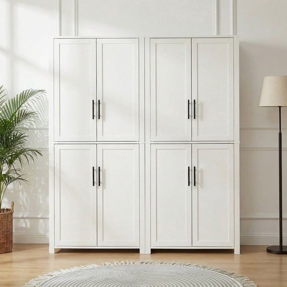 Lumioca Kitchen Pantry Cabinet, 67" Tall Freestanding Storage with 5 Adjustable Shelves()
