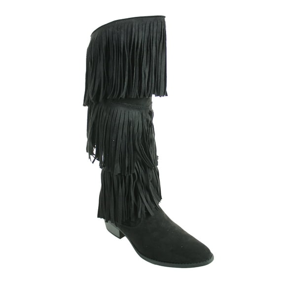 Qupid Womens S Faux Suede Knee High Chunky Heel Sweater Riding Boot Brown