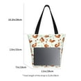 thumbnail image 3 of Kuqiui Squirrel Playing Print Canvas Tote Bag for Women Cute Clothing Book Aesthetic Casual Reusable Tote Shoulder Bags, 3 of 7