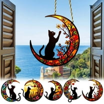 Hometravel Kittens Window Decoration Hanging, Cute Cat Design Window Ornament, Decorative Cling Art for Home Windows and Glass Surfaces