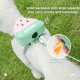 thumbnail image 4 of Levviye Dog Harness Backpack & Leash Adjustable Vest Breathable Harness Fruit Pattern Carrier Bag for Puppies Walking, Lemon L, 4 of 7
