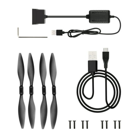 SNAPTAIN Official- 4Pcs Propellers Replacement USB Charging Cable for SNAPTAIN SP7100 Drone