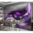 thumbnail image 7 of Tiptophomedecor Abstract Wallpaper Wall Mural - Purple Swirls, 7 of 7