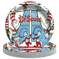 Seuss Paper Plates Birthday Decorations Party Supplies Tableware Disposable Dinnerware