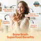 thumbnail image 2 of Paradise Naturals 100% Grass-Fed Organic Beef Bone Broth Protein Powder, Active Probiotics, Collagen Peptide Rich, 15g Protein, Non-GMO, Low Sodium, Healthy Skin, Gut Health, Paleo Keto, No Gluten, 2 of 5
